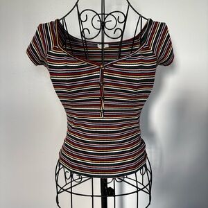 Striped Multicolour Women's Top